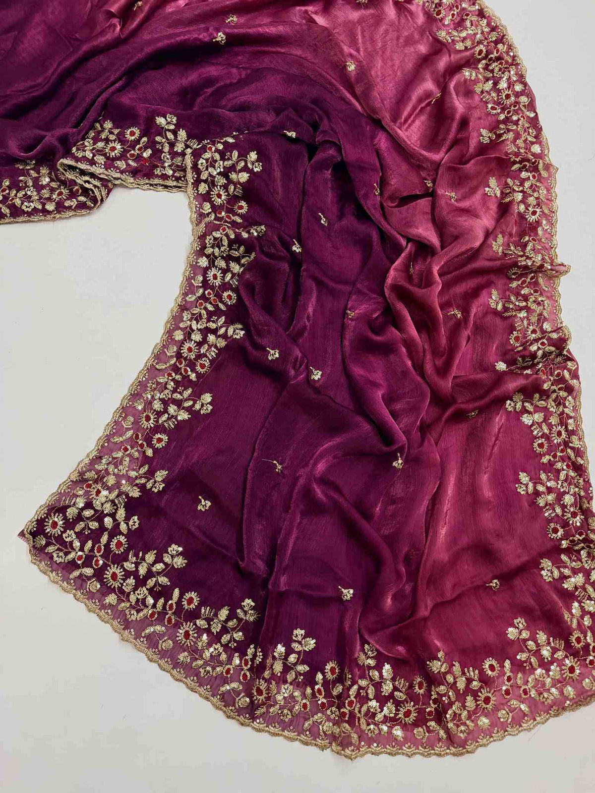 Space Silk Party Wear Saree