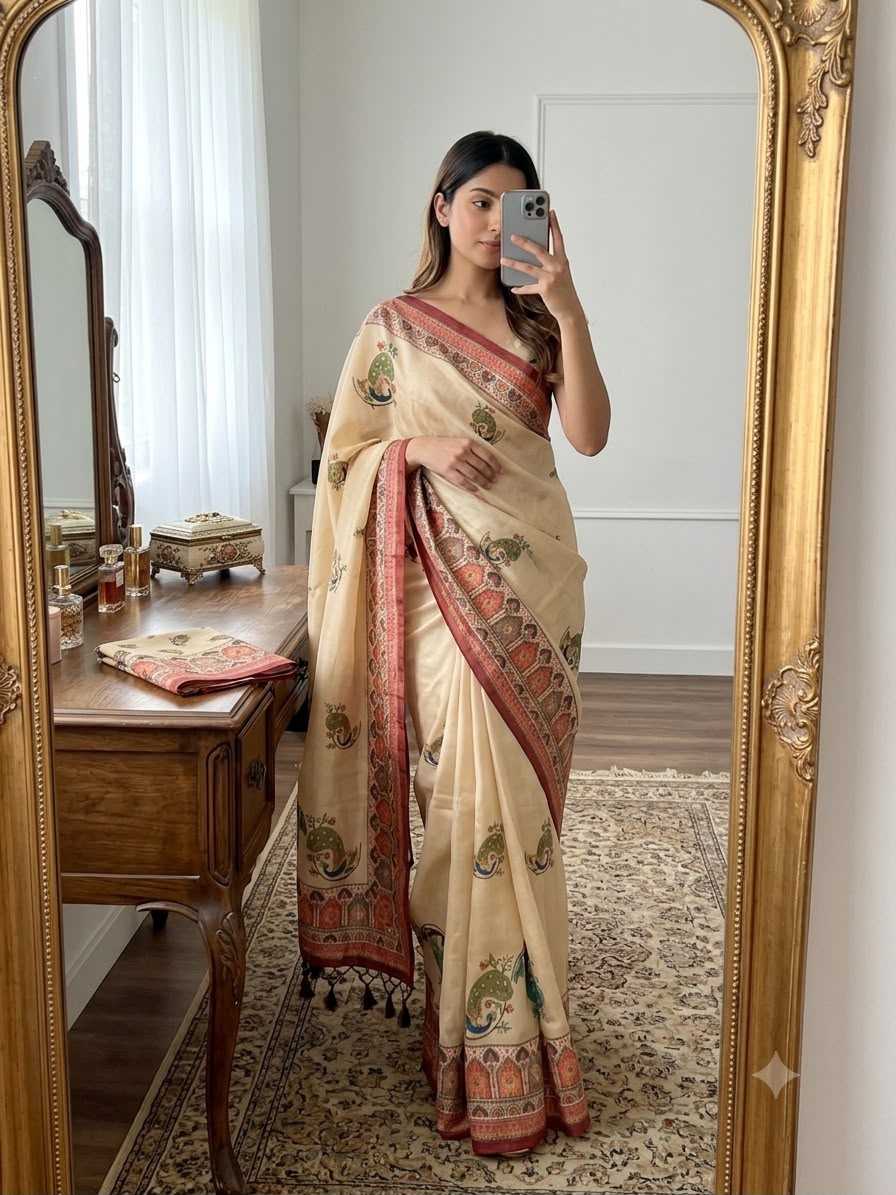 Printed Silk Saree