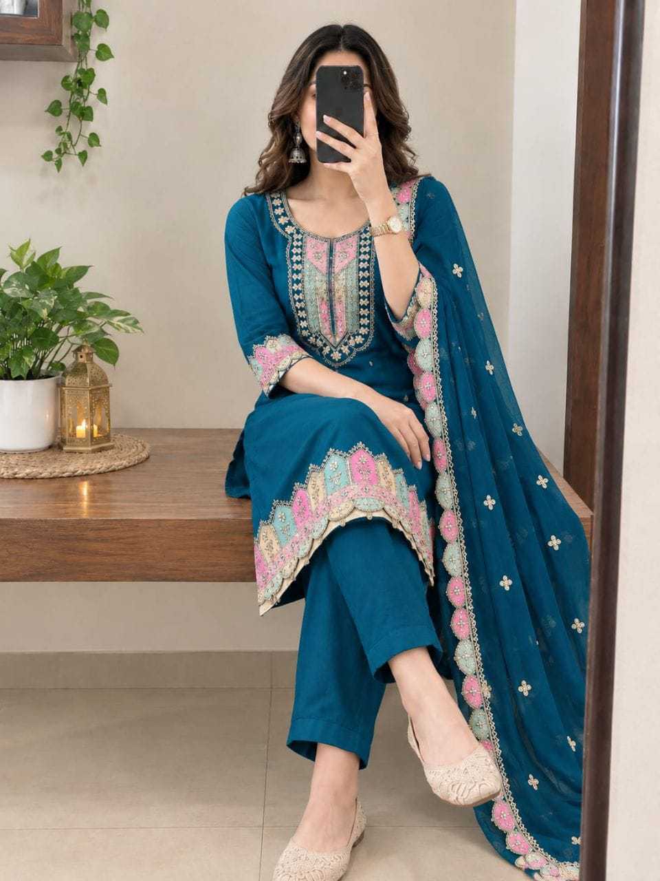 Cotton Designer Kurti in Black