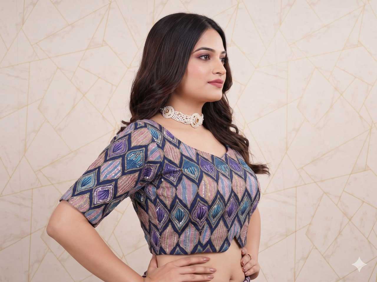 Pure Viscos Designer Blouse