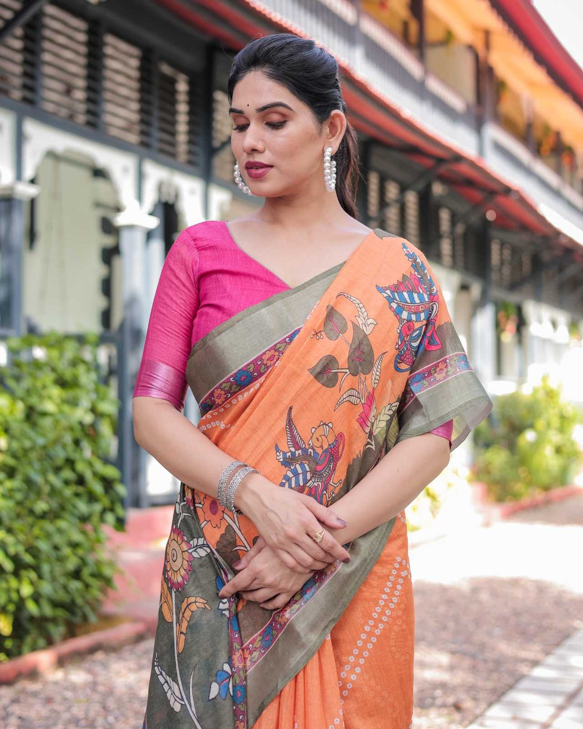 Cotton Kalamkari Saree 774
