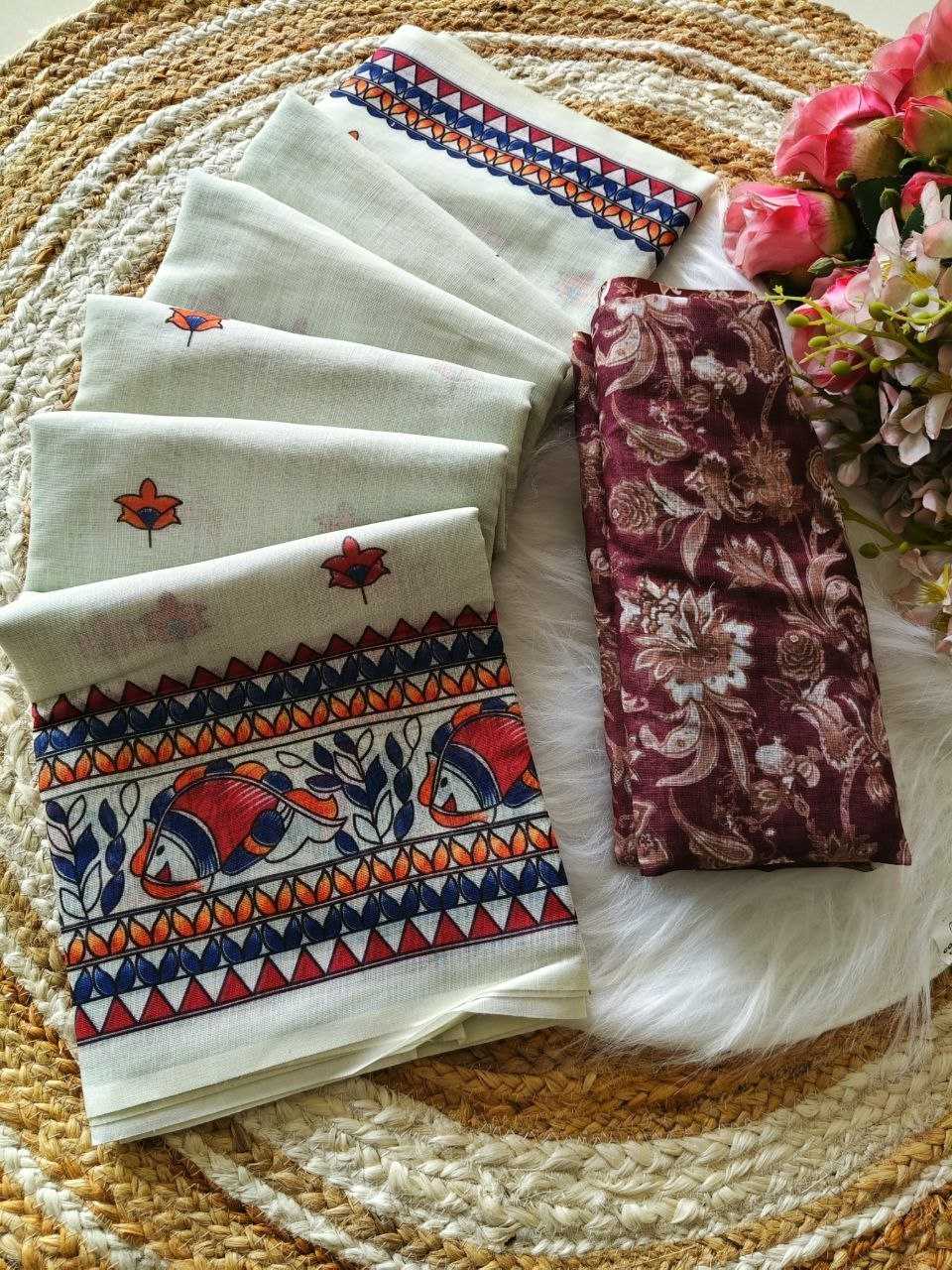 Cotton Kalamkari Saree