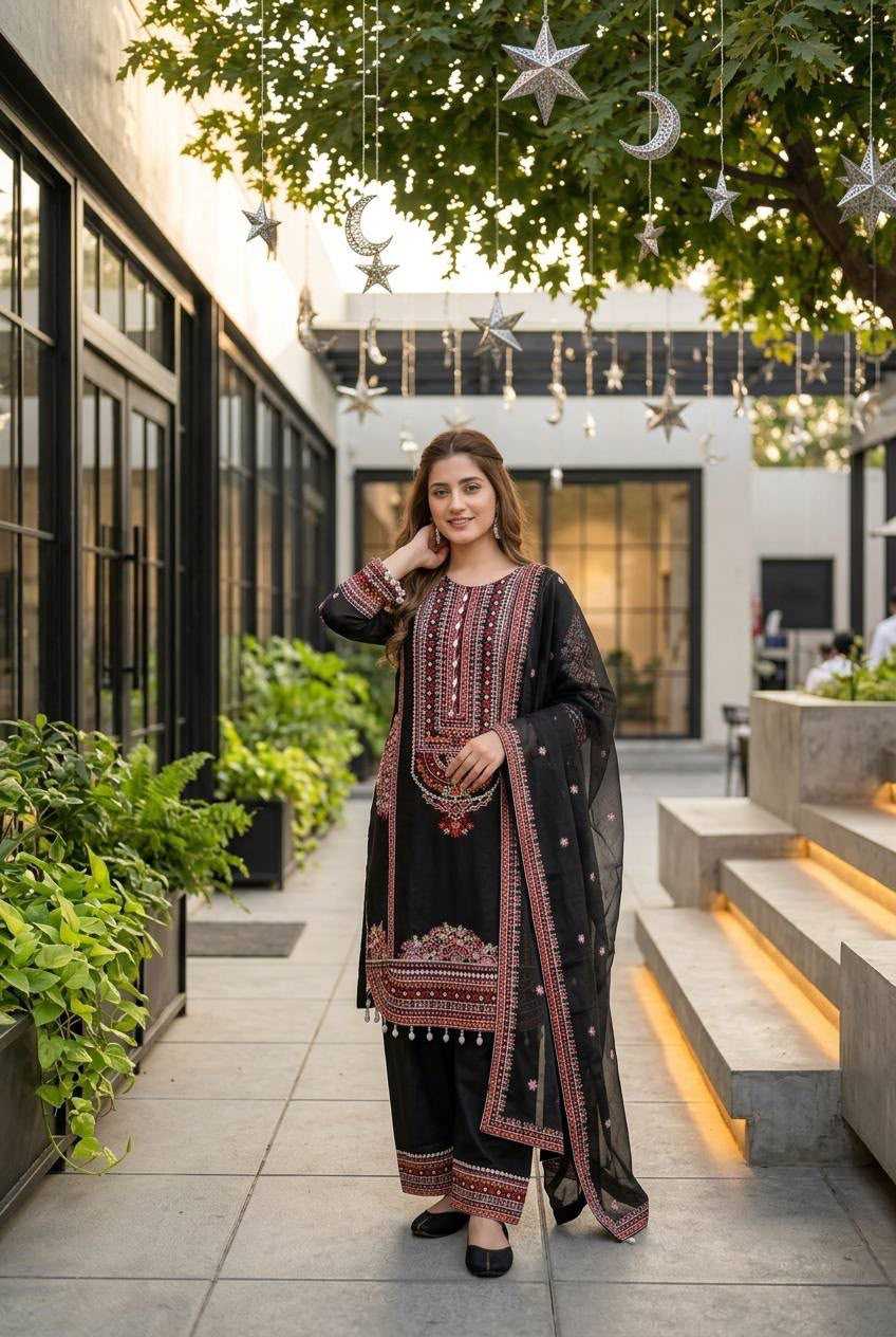 Chanderi Soft Cotton Suit