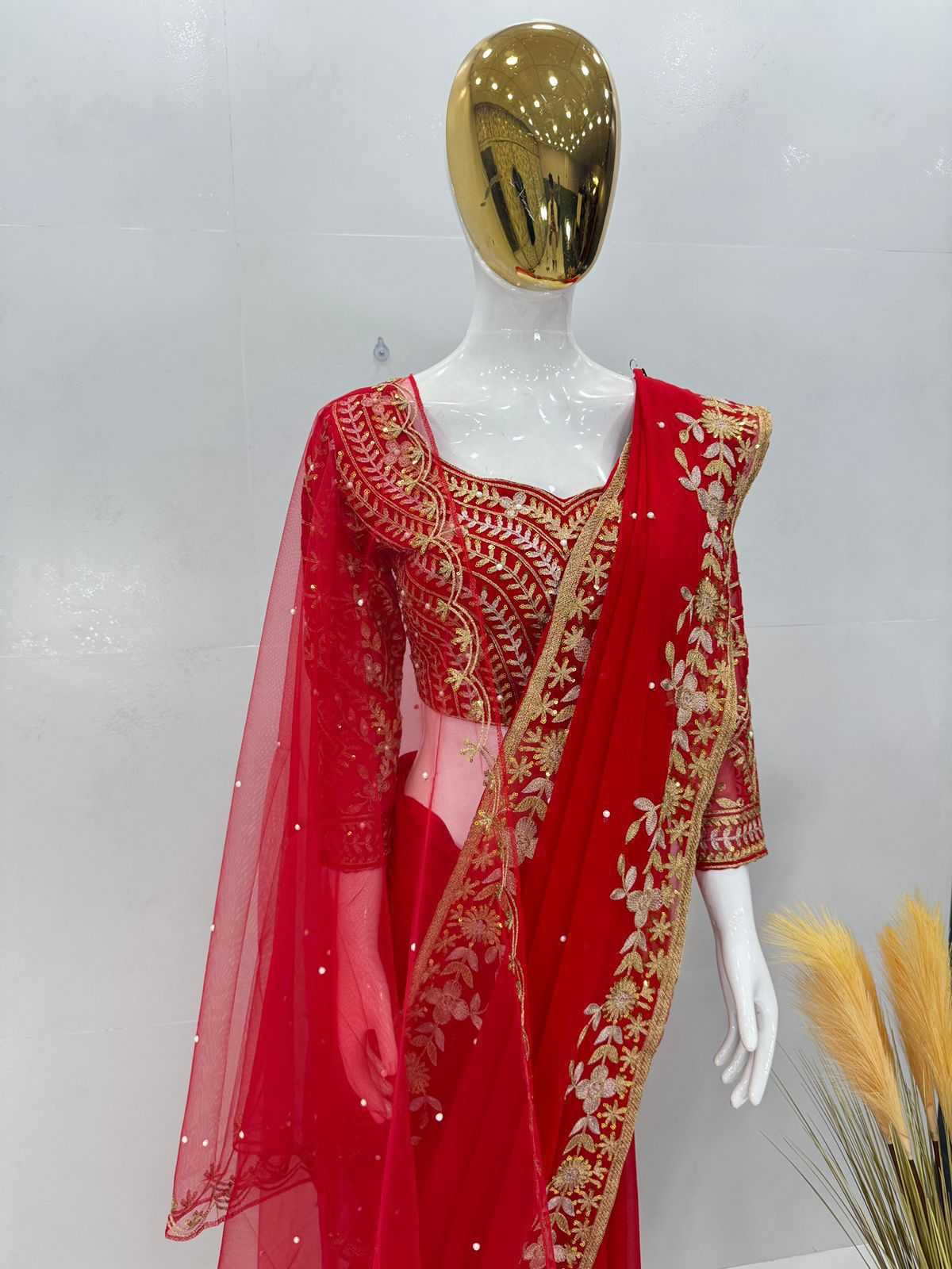 Faux Georgette Party Wear Saree