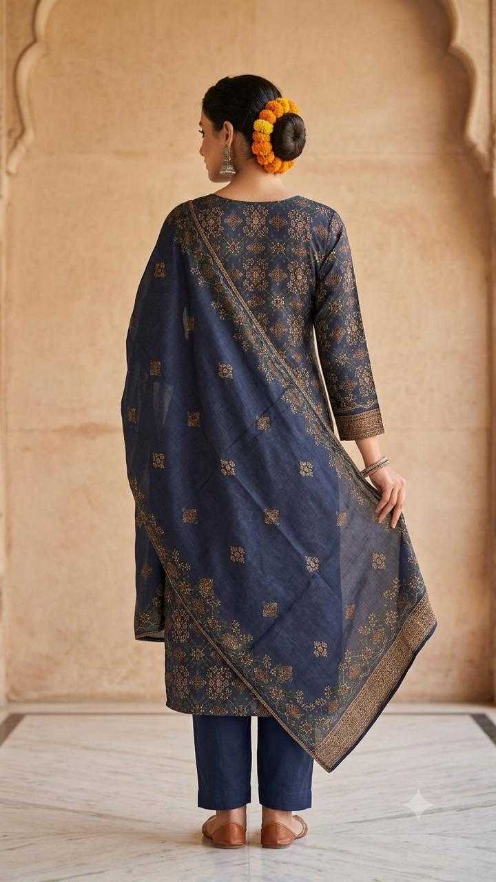 Tussar Silk Ladies Suit
