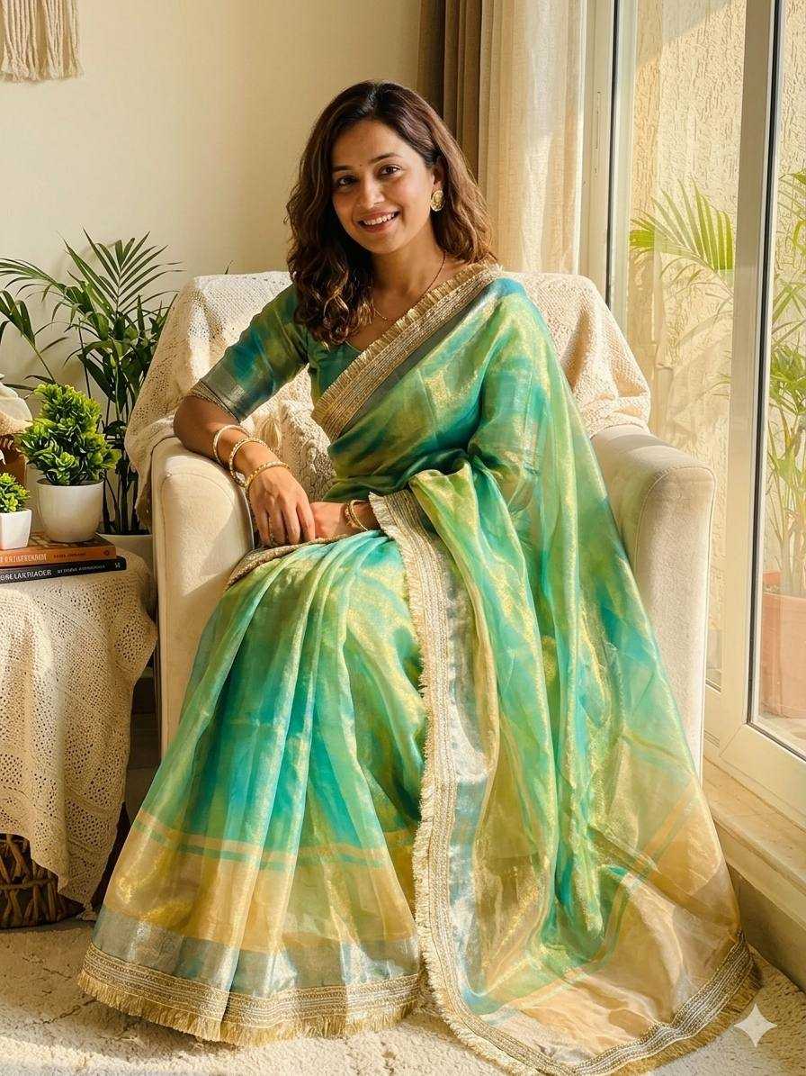 Soft Tissue Fancy Saree