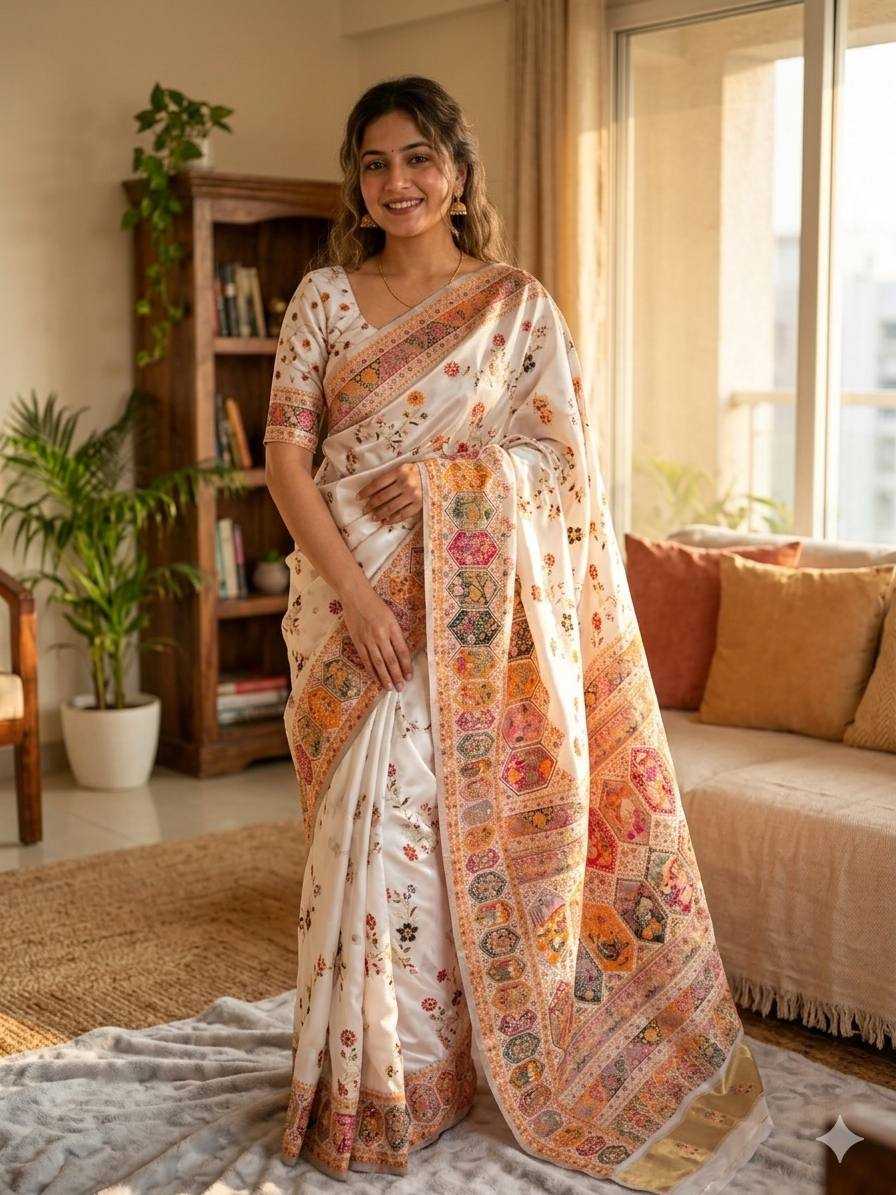 Pashmina Butta Saree