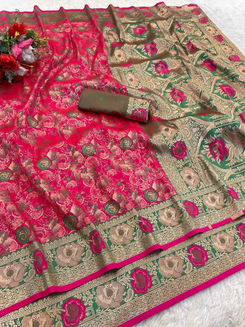 Soft Silk Saree in Wine