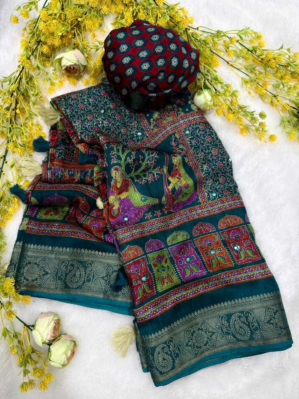 Crepe Silk Gajji Modal Saree