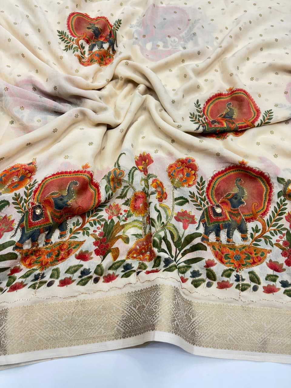 Printed Silk Saree