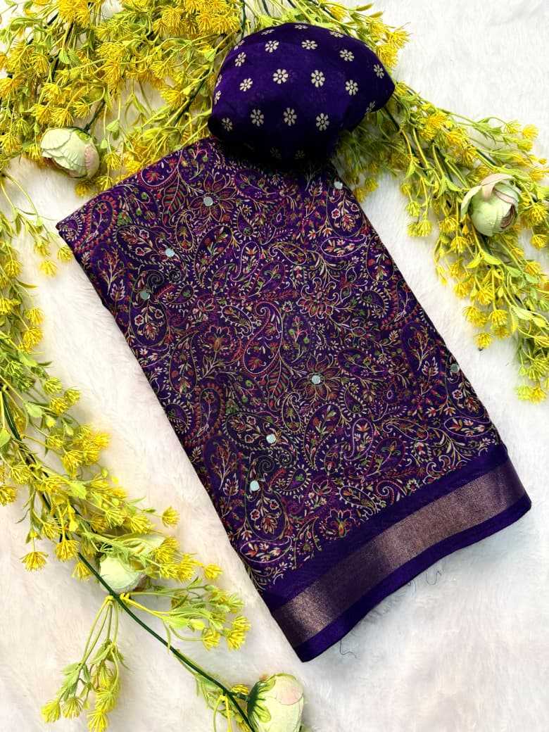 Crepe Silk Gajji Modal Saree