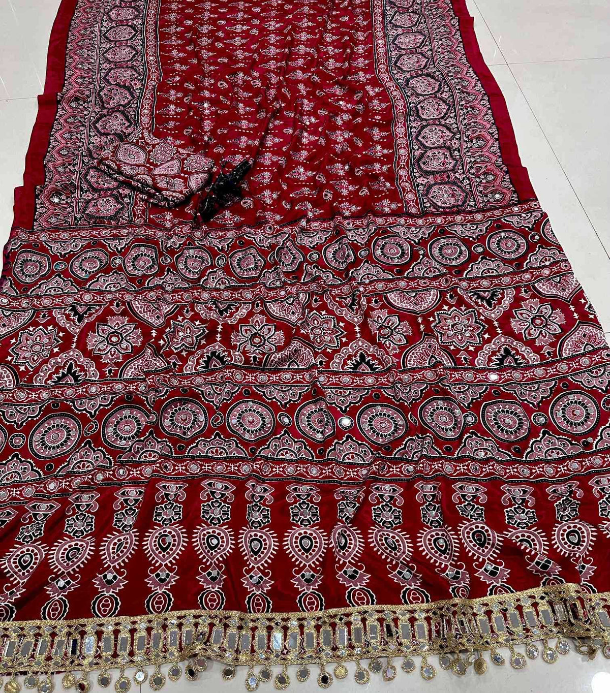 Satin Silk Printed Saree