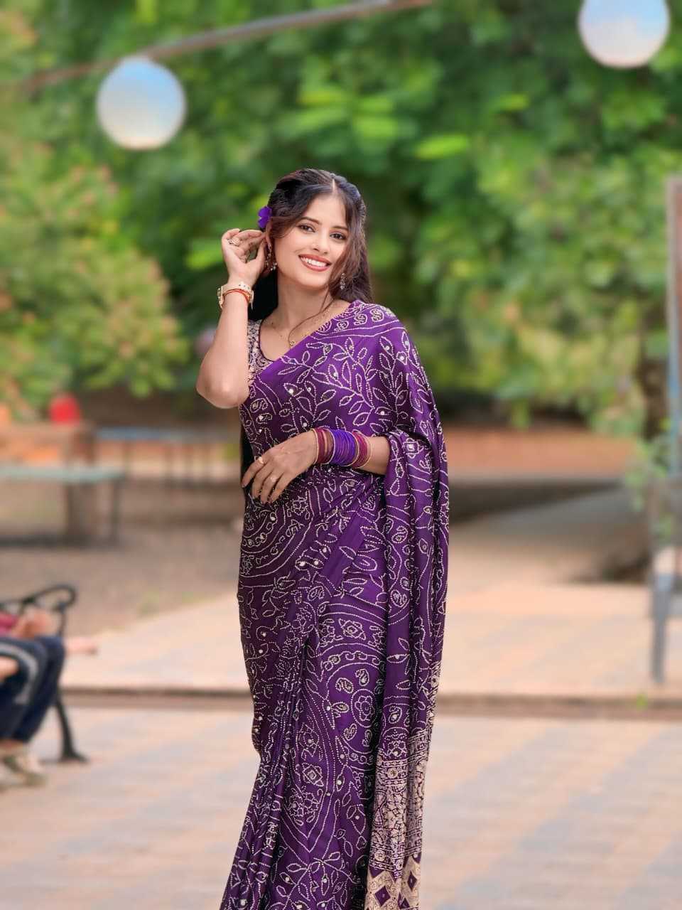 Gajji Silk Crepe Saree