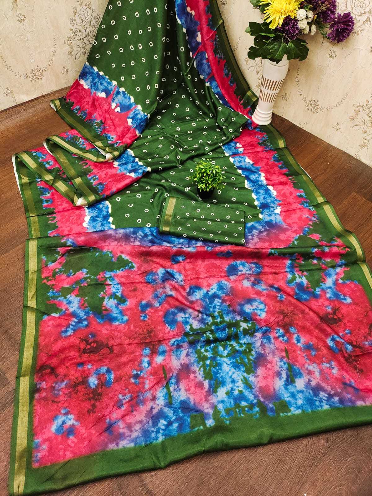 Cotton Zari Border Saree