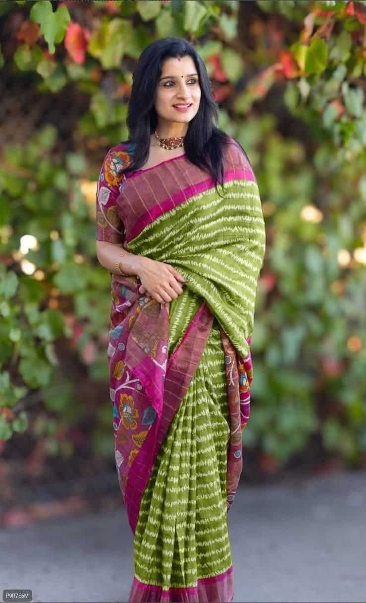 Tussar Silk Printed Saree