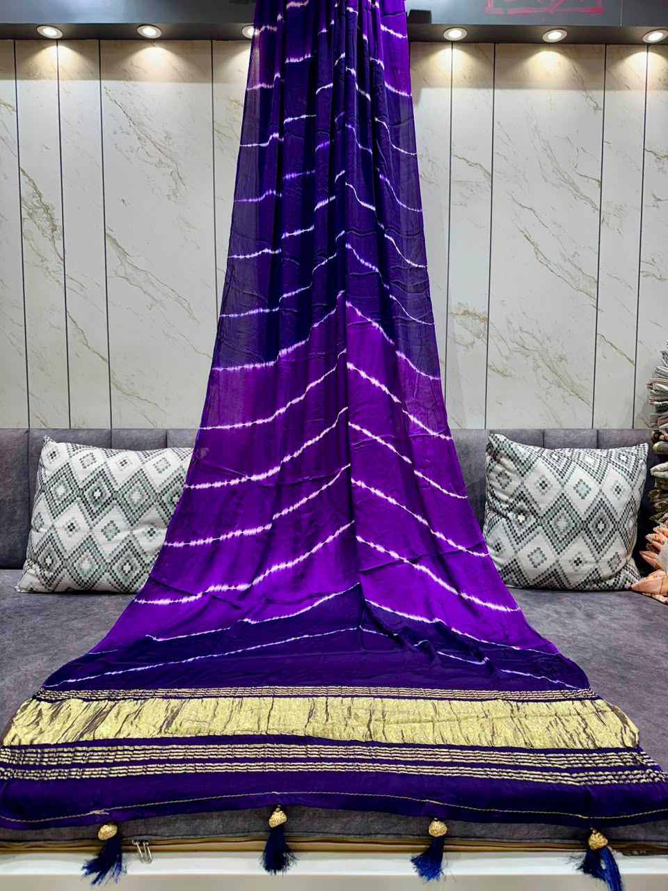 Gajji Silk Hand Work Saree