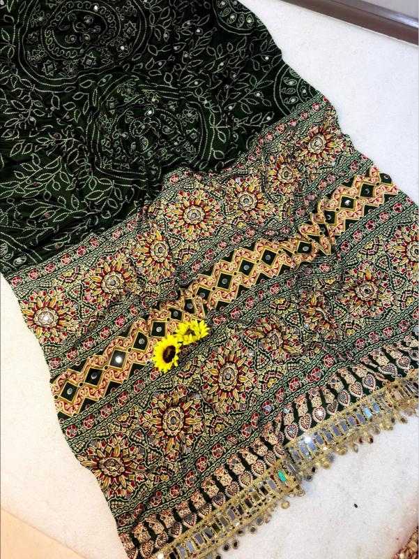Ajrakh Saree