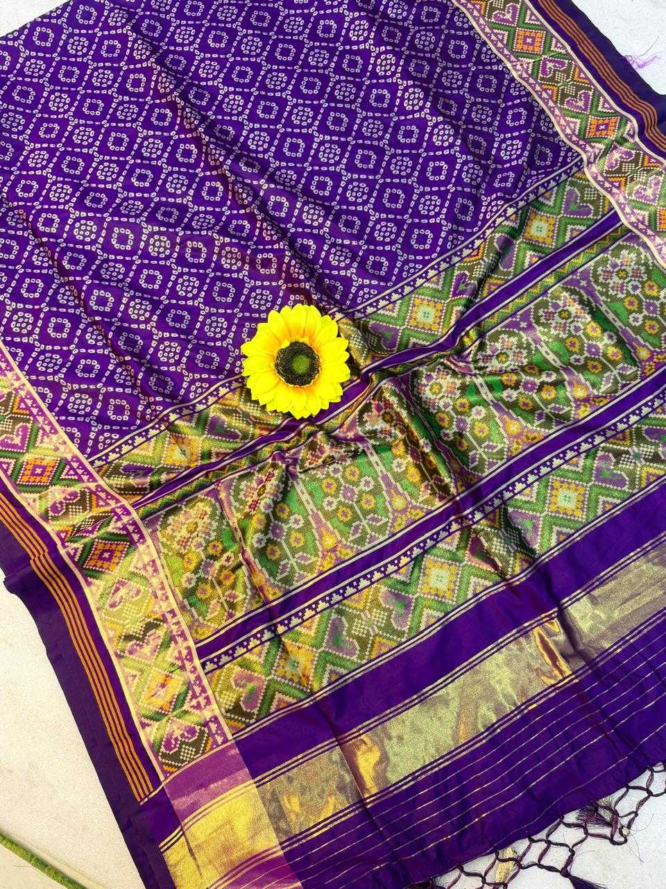 Anya Banarasi Soft Silk Saree in Rani