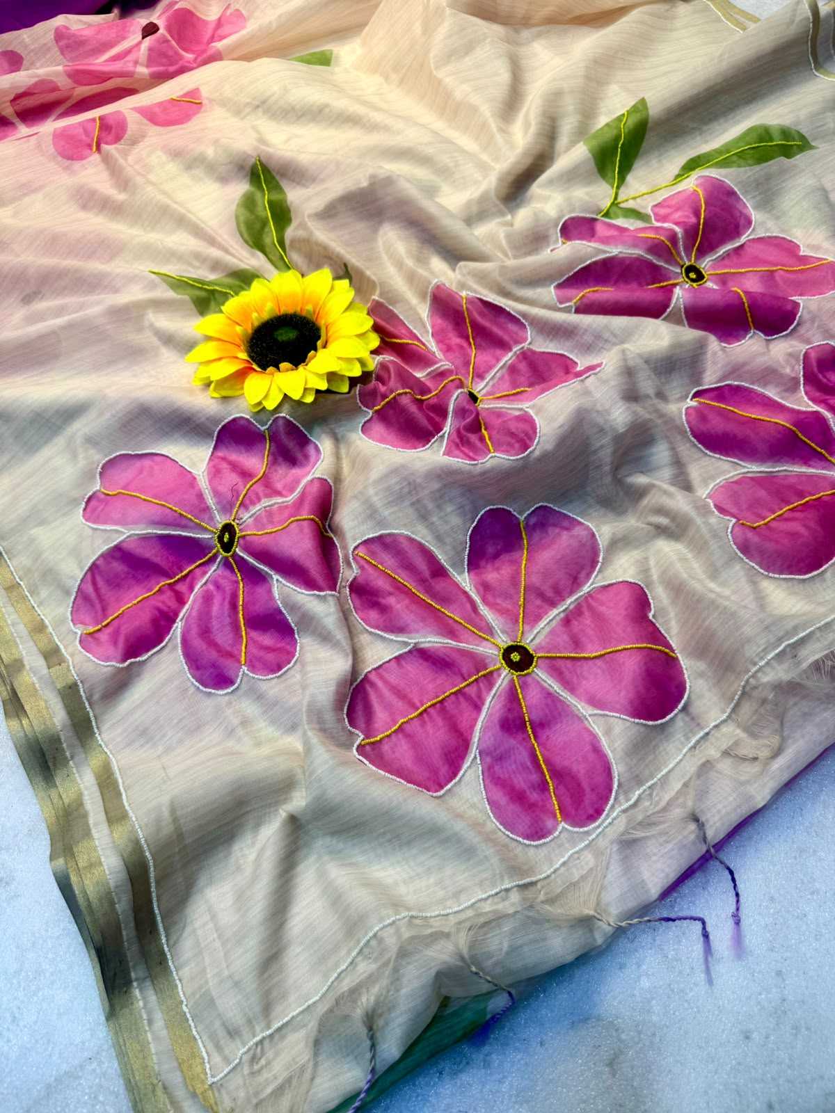 Oorvi Soft Cotton Silk Handloom Saree
