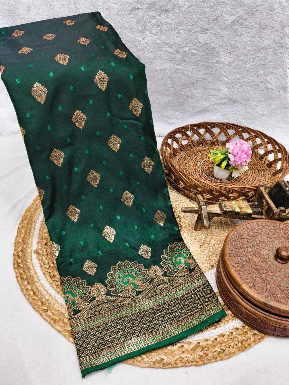 Satin Silk Soft Saree in Maroon
