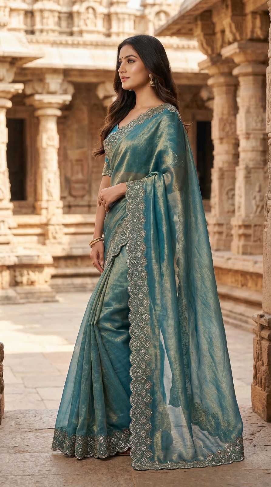 Space Silk Designer Saree