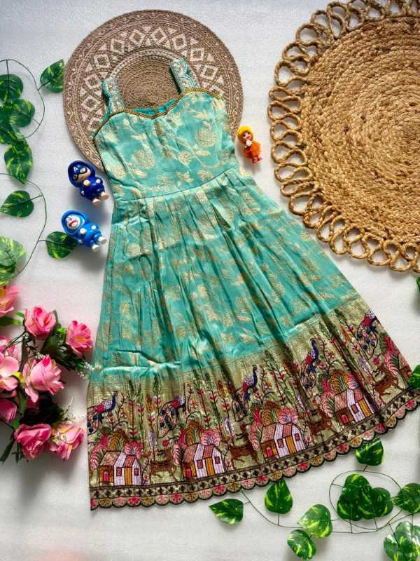 Heavy Crepe Kids Gown