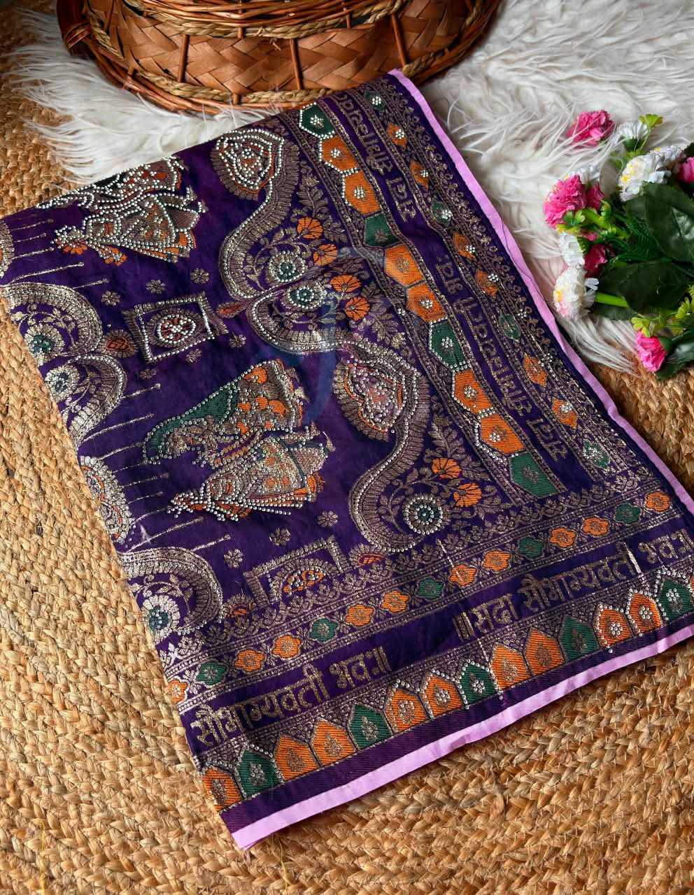 Dola Silk Saree in Red