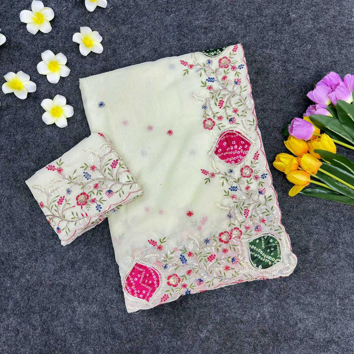 Soft Tissue Designer Saree