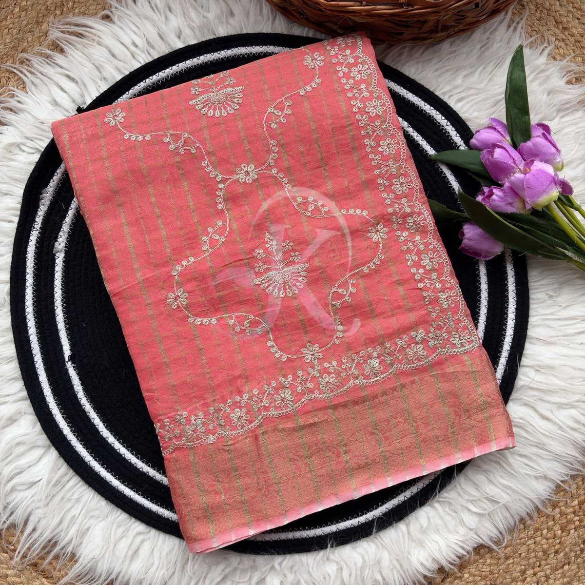 Kota Chex Designer Saree