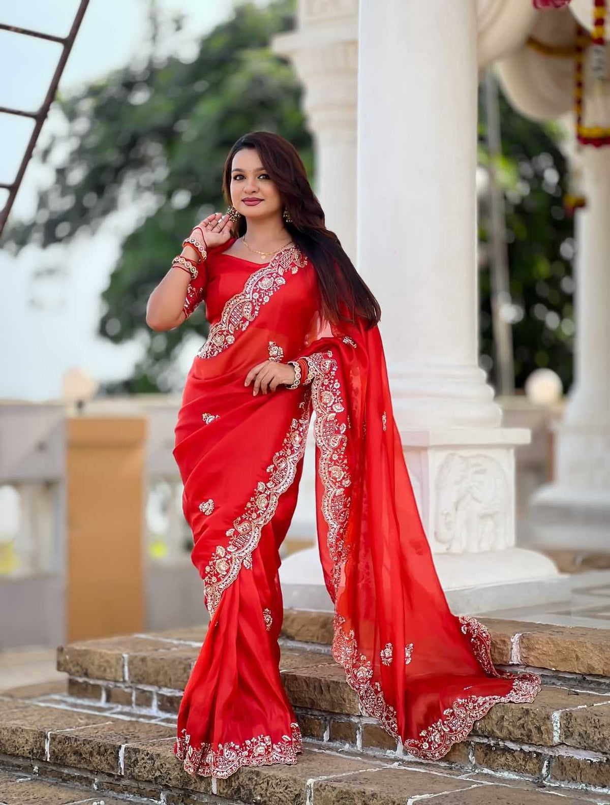 Tissue Silk Designer Saree 5586