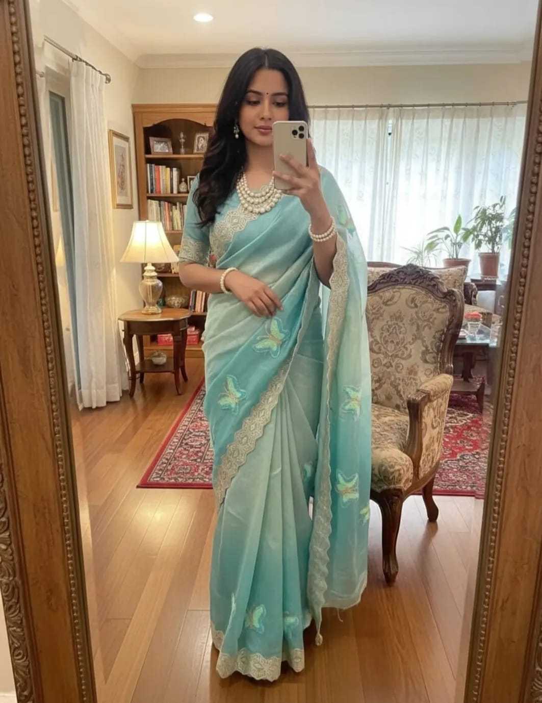 Space Silk Designer Saree