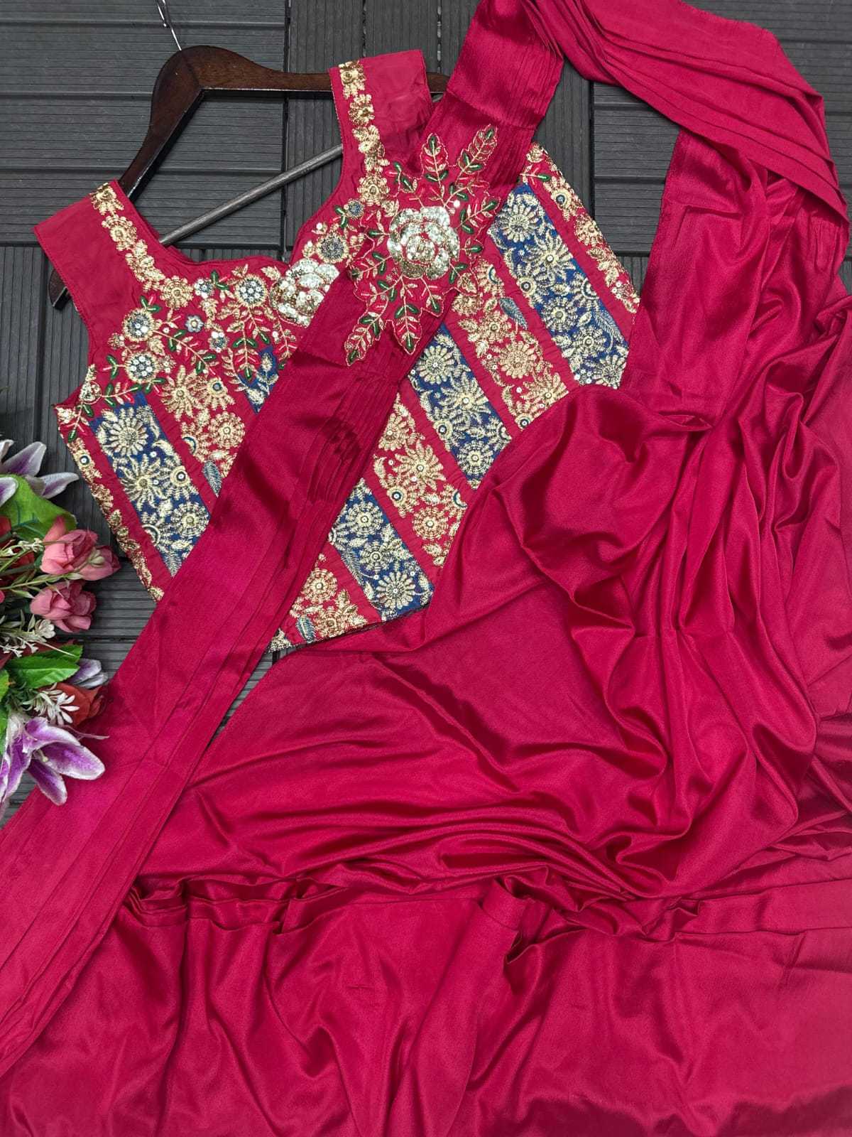 Heavy Crepe Designer Saree