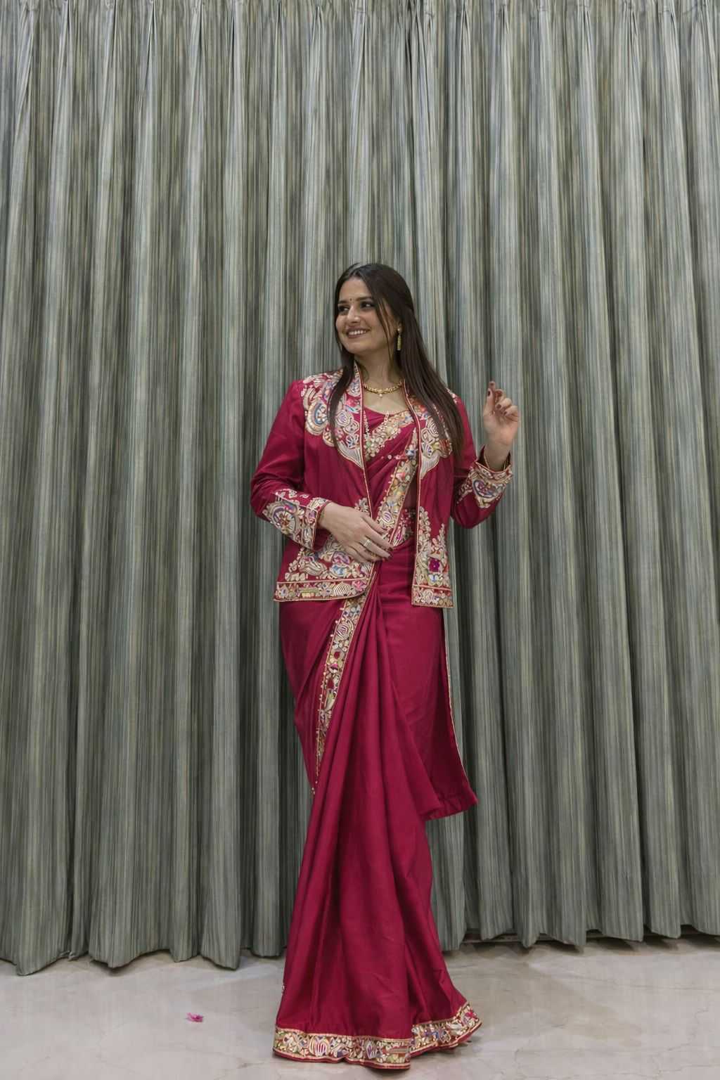 Crepe Ready To Wear Saree