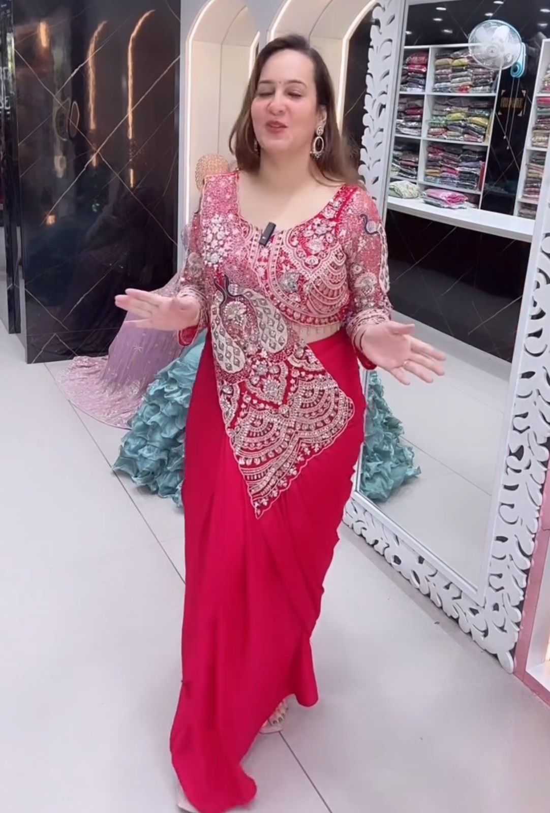 Crepe Ready To Wear Saree