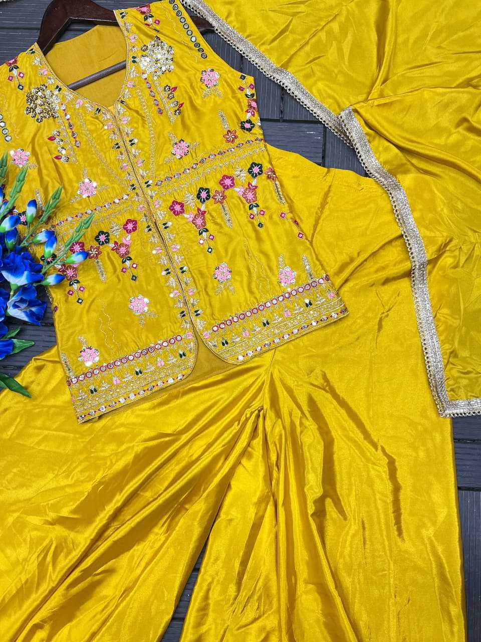Crepe Embroidery Suit