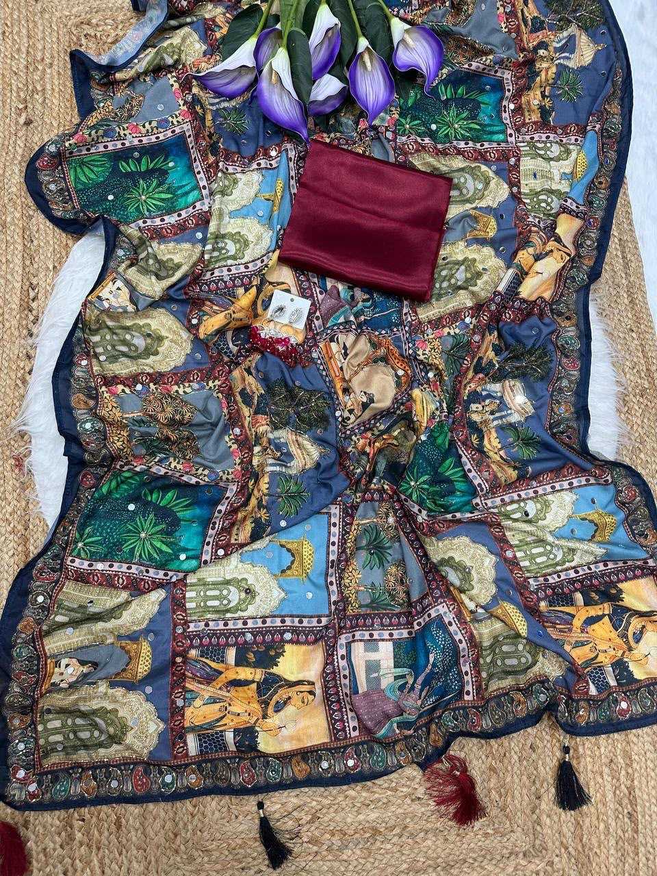 Chinon Silk Handloom Saree