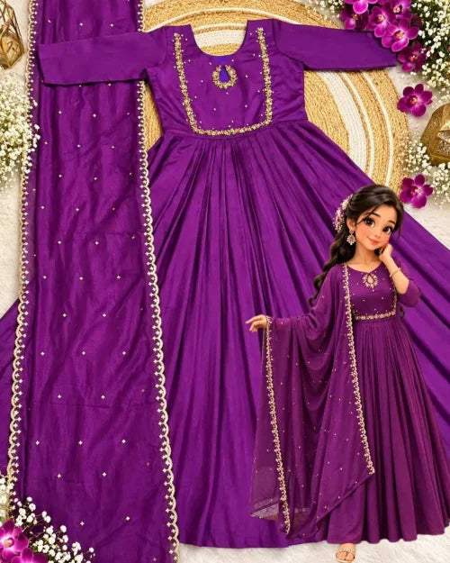 Anaya Vichitra Silk Ethnic Gown