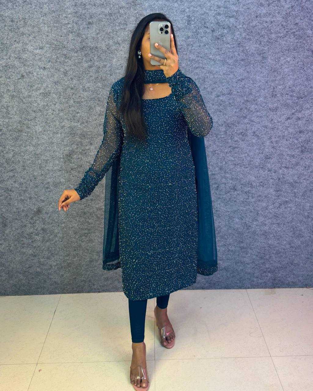 Ekaparna Net Party Wear Kurti