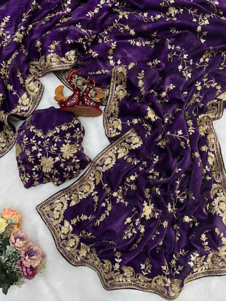 Panihari Satin Silk Designer Saree