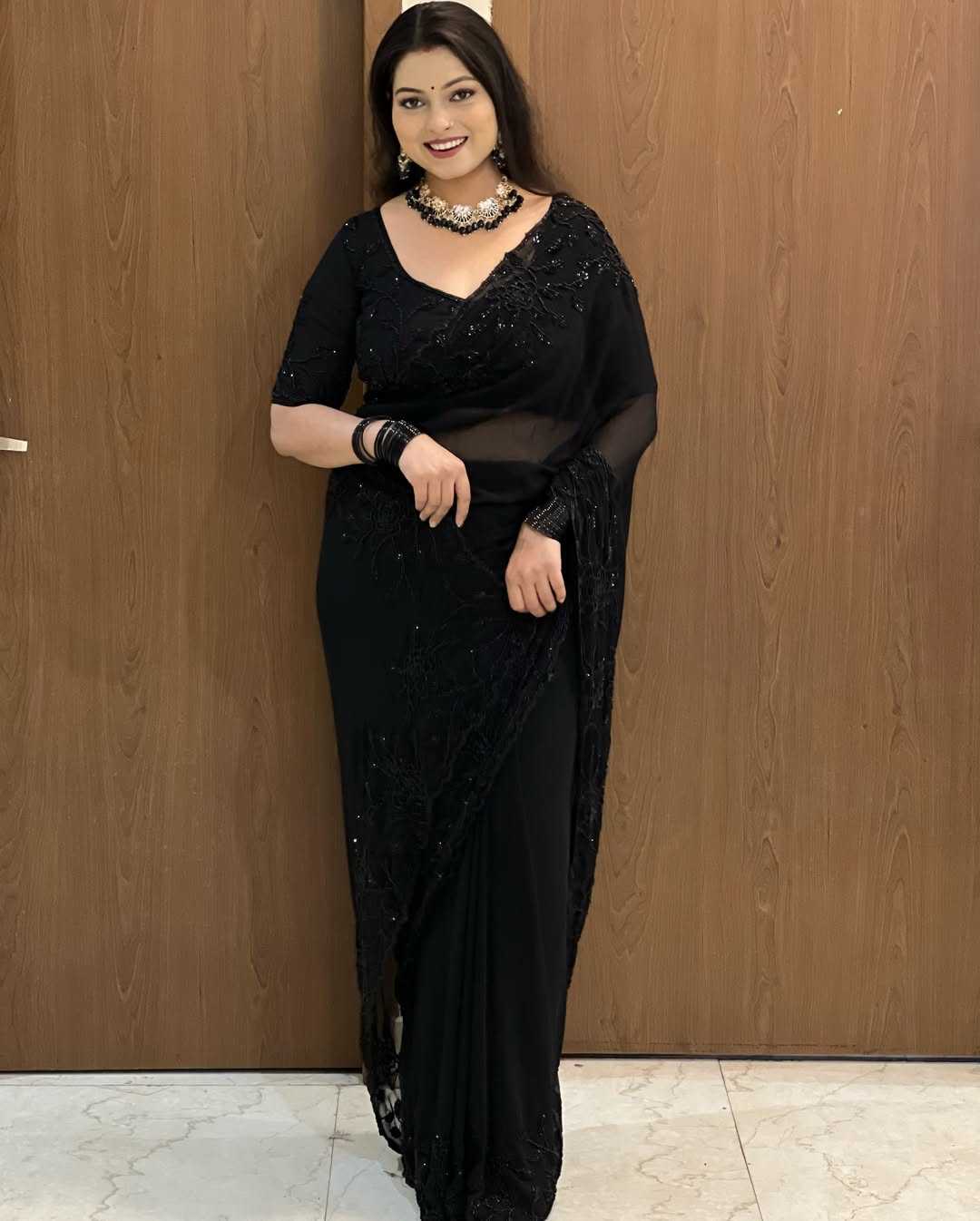 Faux Georgette Saree