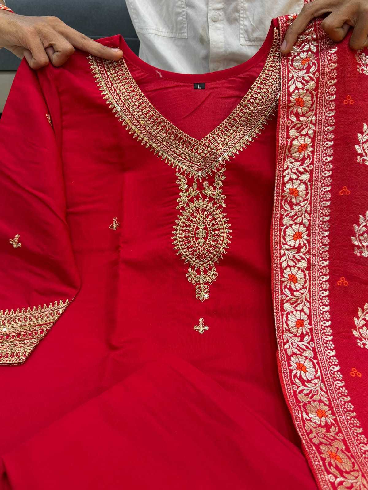 Kurta Pure Burberry Silk Party Wear Kurti