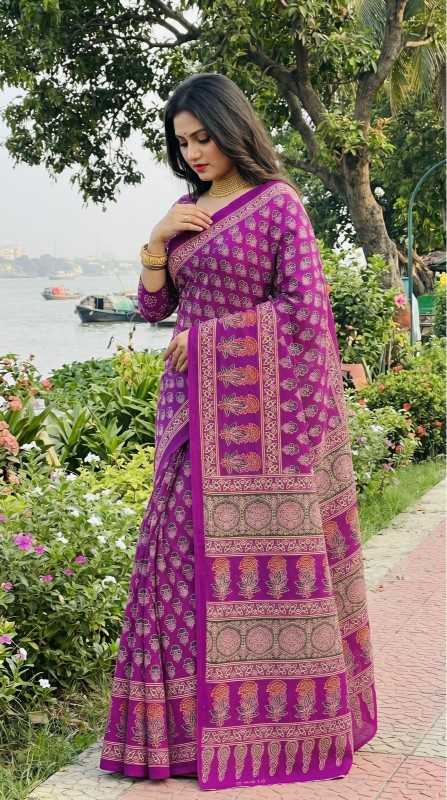 Soft Cotton Designer Saree 1030