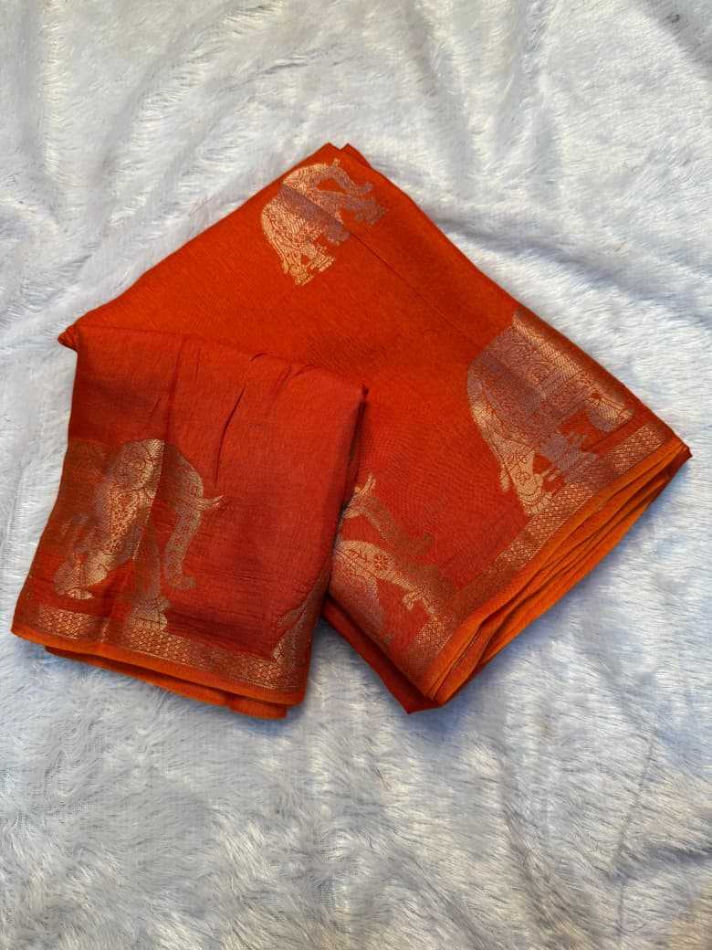 Pure Viscos Butta Saree
