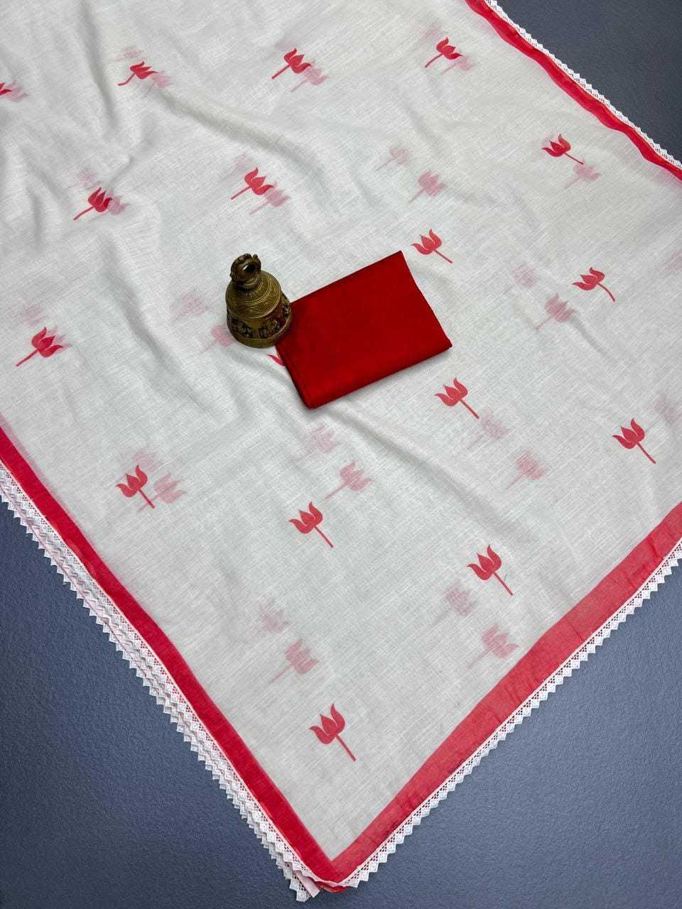 Linen Printed Saree 601