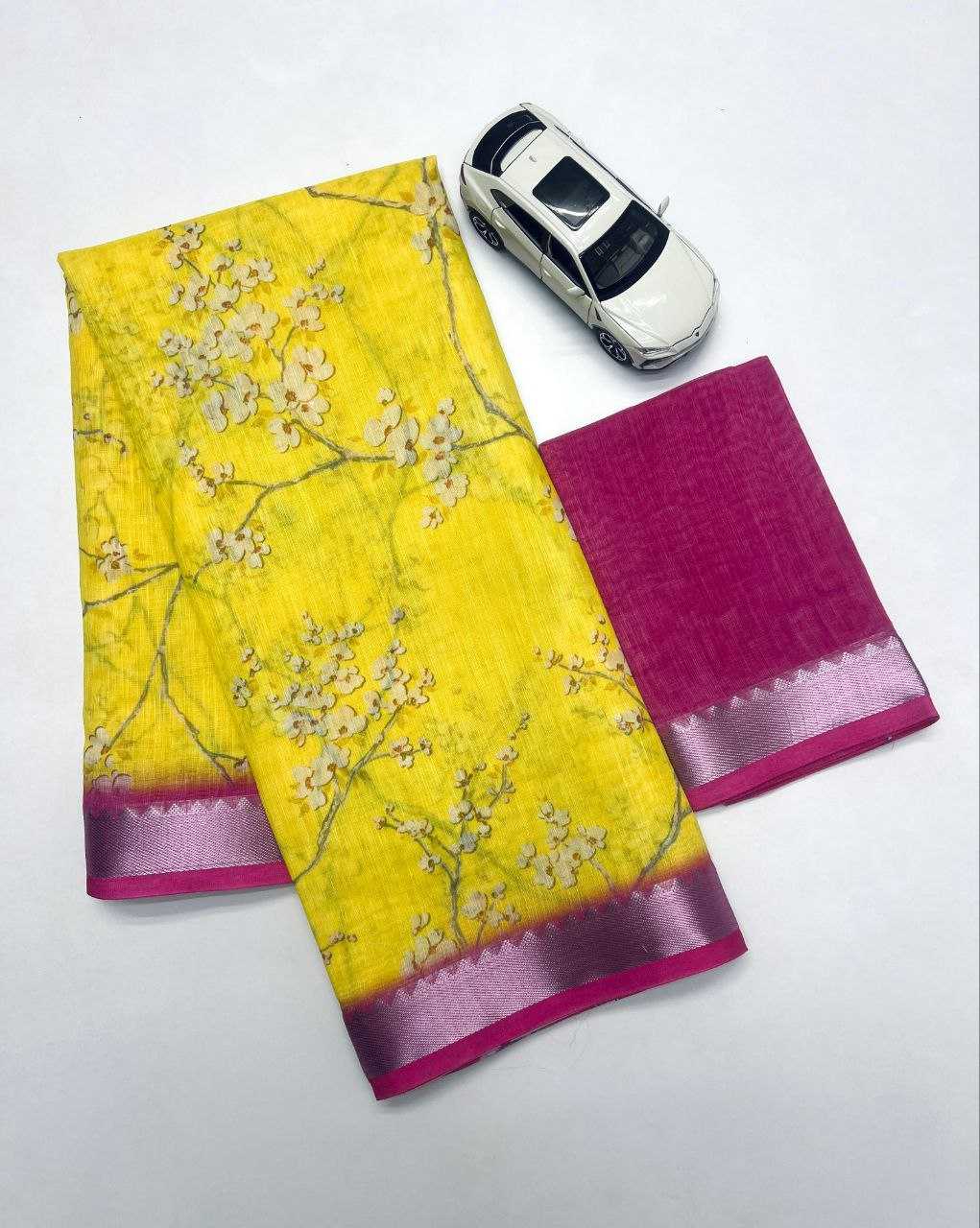 Linen Designer Saree 622