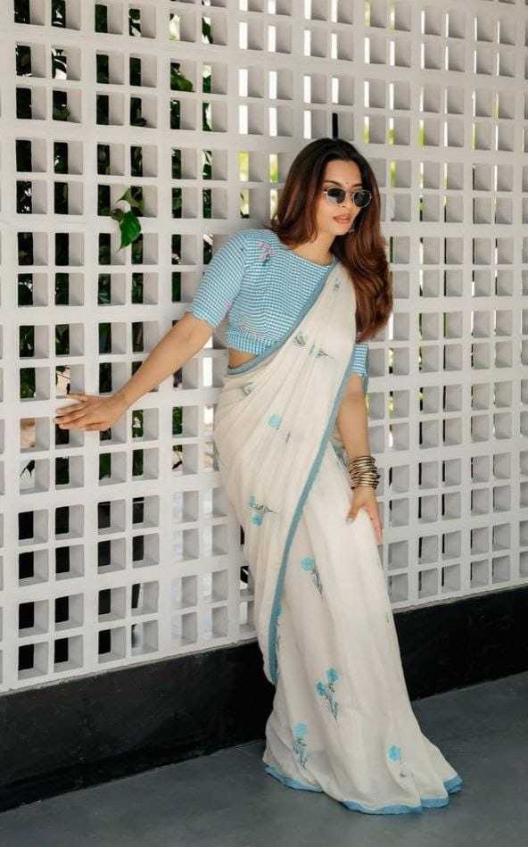 Linen Fancy Saree