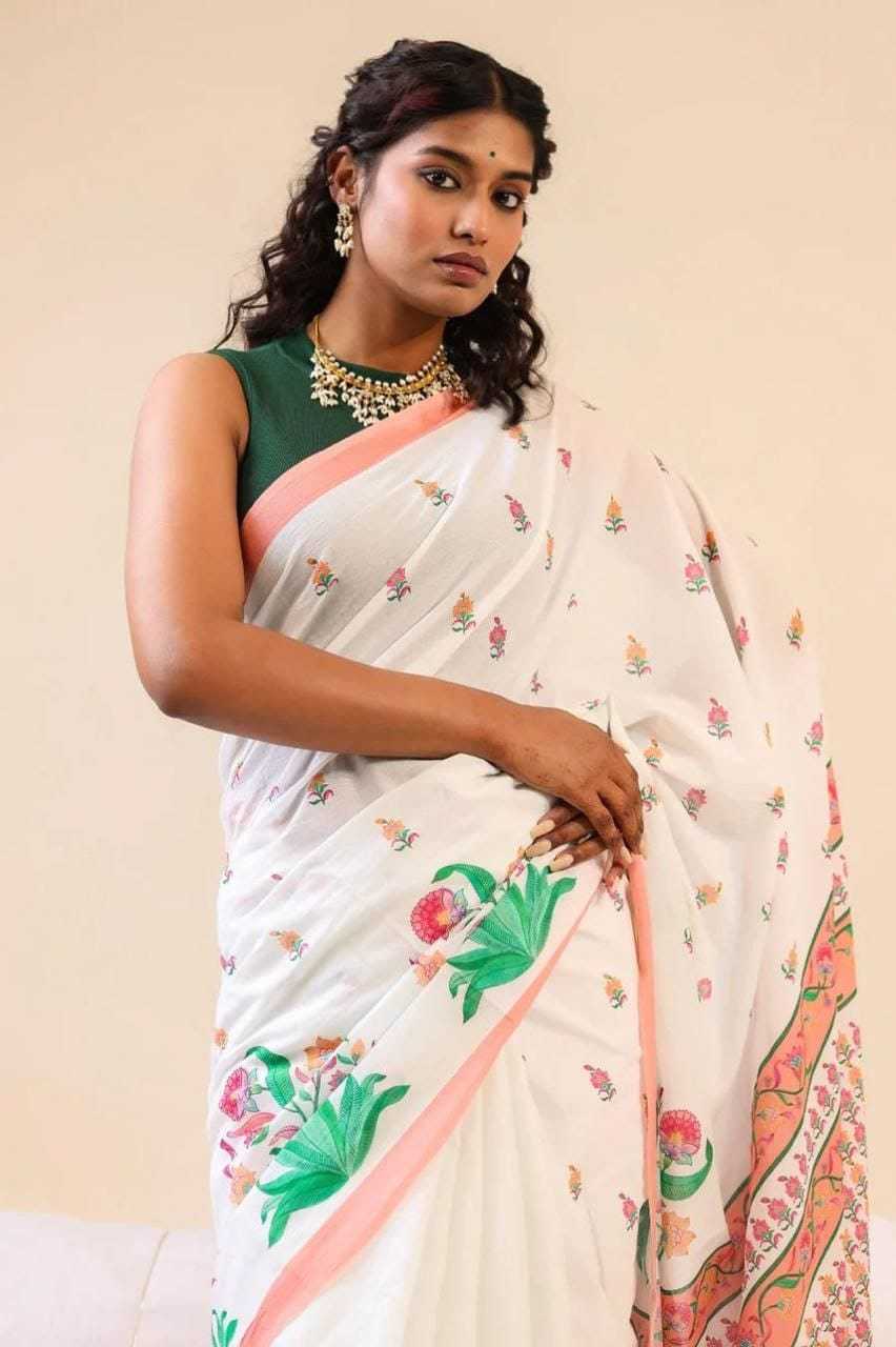 Linen Designer Saree 635