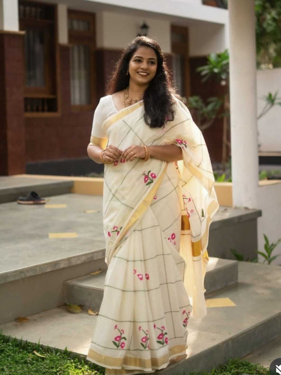 Linen Designer Saree