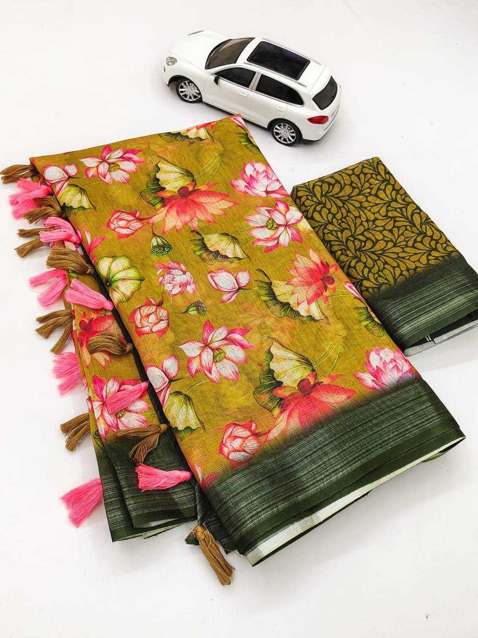Athira Linen Printed Saree
