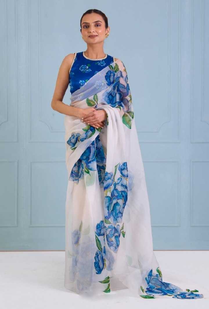 Organza Silk Designer Saree
